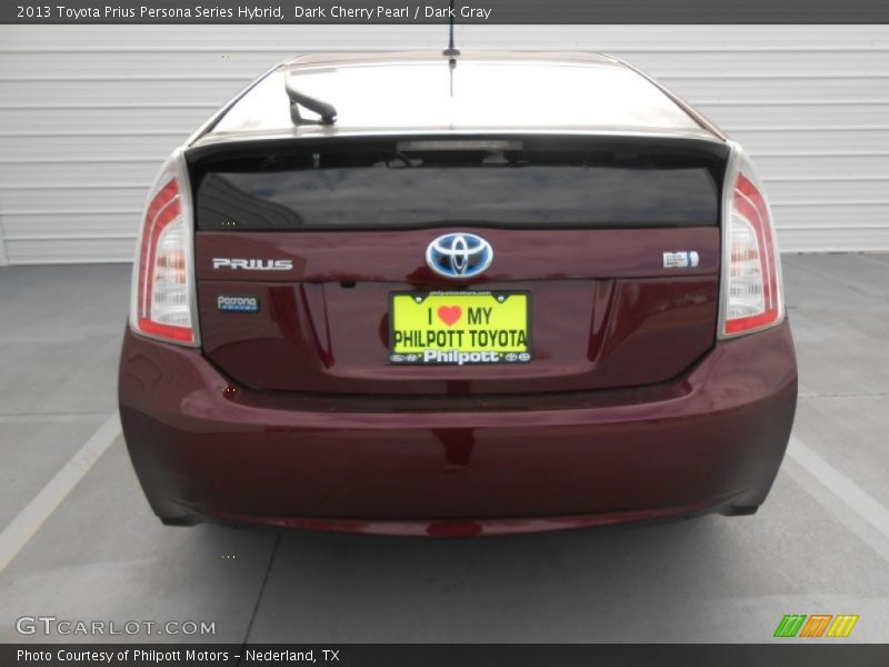 Dark Cherry Pearl / Dark Gray 2013 Toyota Prius Persona Series Hybrid