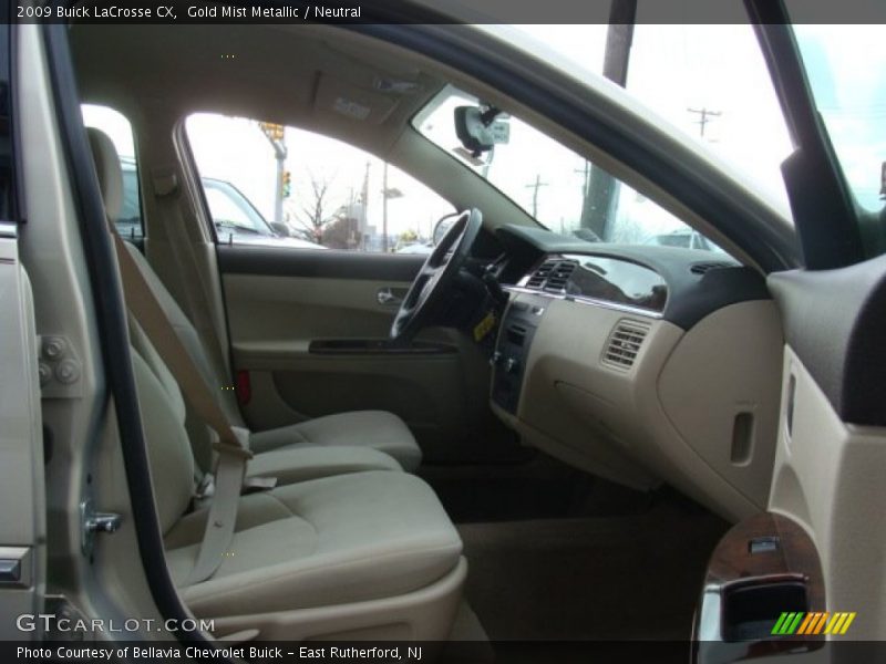 Gold Mist Metallic / Neutral 2009 Buick LaCrosse CX