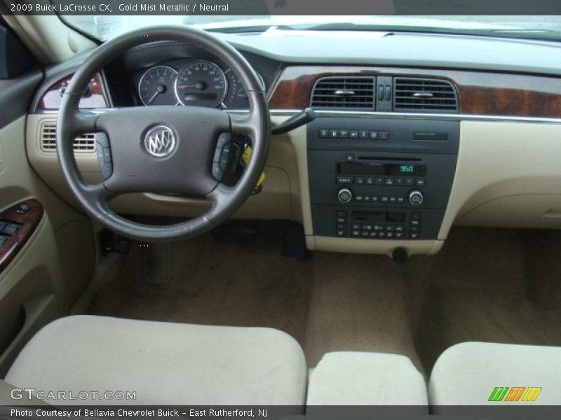 Gold Mist Metallic / Neutral 2009 Buick LaCrosse CX