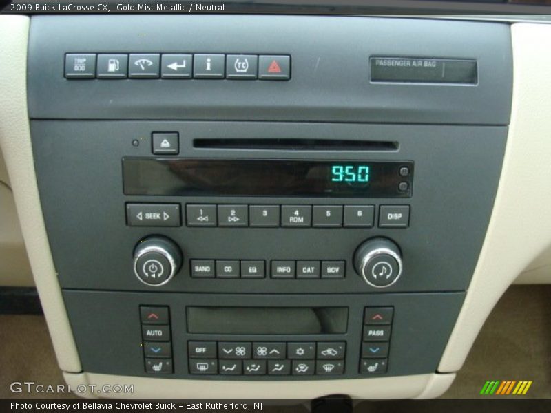 Controls of 2009 LaCrosse CX