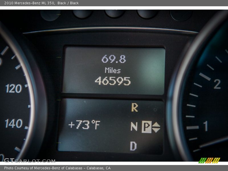 Black / Black 2010 Mercedes-Benz ML 350