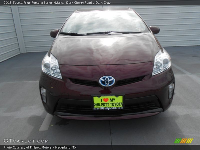 Dark Cherry Pearl / Dark Gray 2013 Toyota Prius Persona Series Hybrid