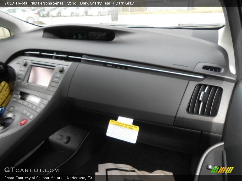 Dashboard of 2013 Prius Persona Series Hybrid