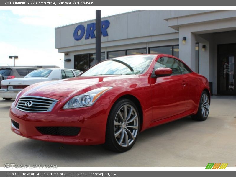 Vibrant Red / Wheat 2010 Infiniti G 37 Convertible