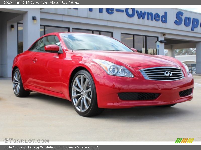Front 3/4 View of 2010 G 37 Convertible
