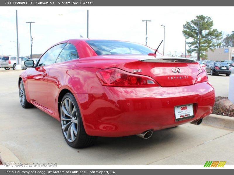 Vibrant Red / Wheat 2010 Infiniti G 37 Convertible