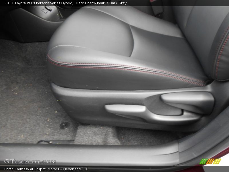 Front Seat of 2013 Prius Persona Series Hybrid