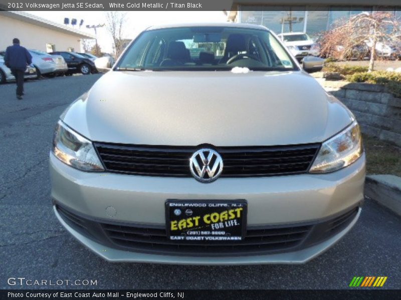 White Gold Metallic / Titan Black 2012 Volkswagen Jetta SE Sedan