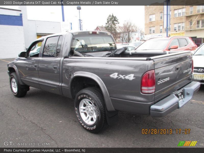 Graphite Metallic / Dark Slate Gray 2003 Dodge Dakota SXT Quad Cab 4x4