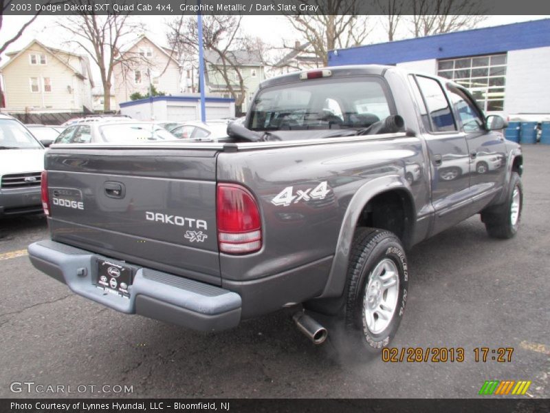 Graphite Metallic / Dark Slate Gray 2003 Dodge Dakota SXT Quad Cab 4x4