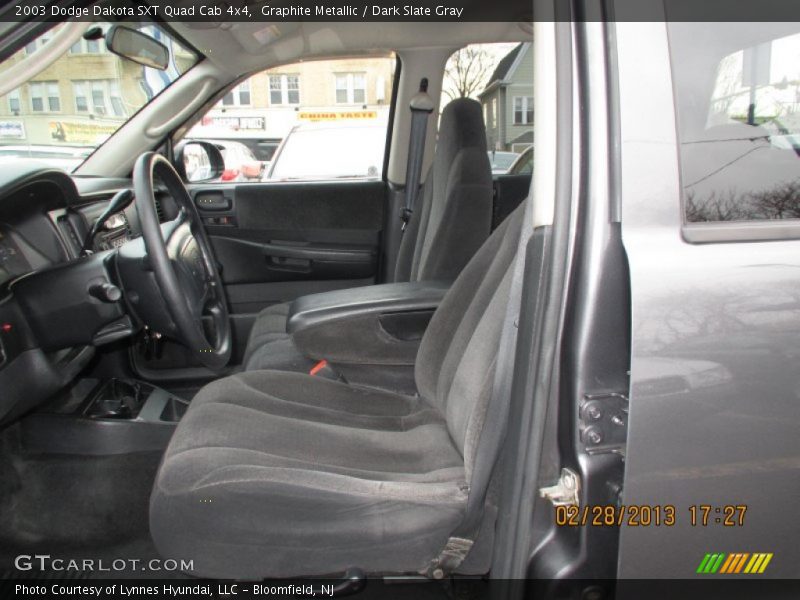 Graphite Metallic / Dark Slate Gray 2003 Dodge Dakota SXT Quad Cab 4x4
