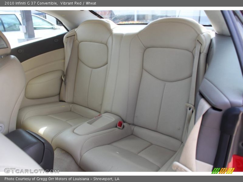 Rear Seat of 2010 G 37 Convertible