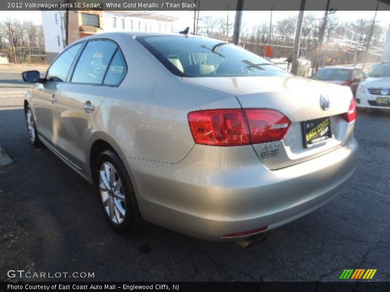 White Gold Metallic / Titan Black 2012 Volkswagen Jetta SE Sedan