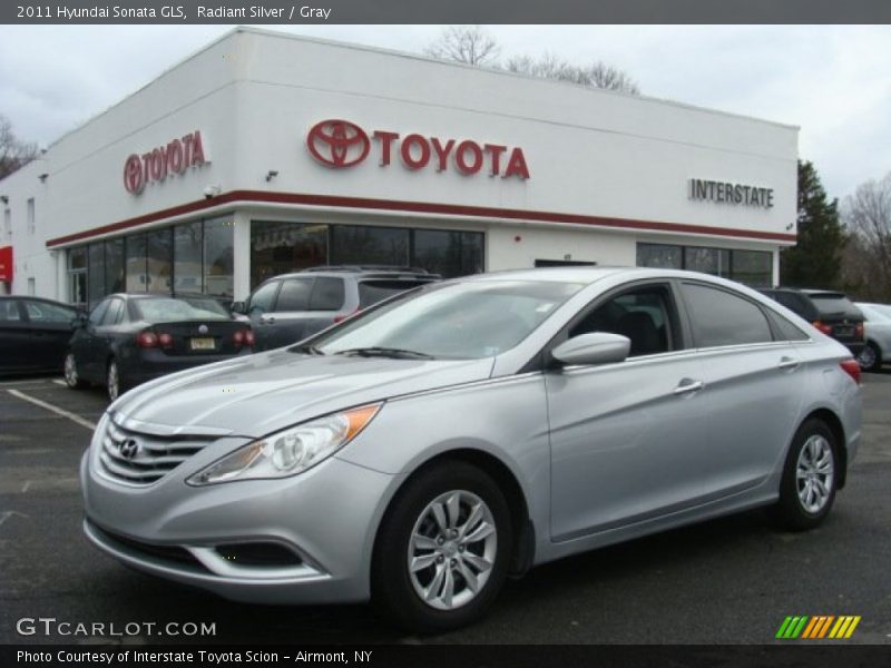 Radiant Silver / Gray 2011 Hyundai Sonata GLS