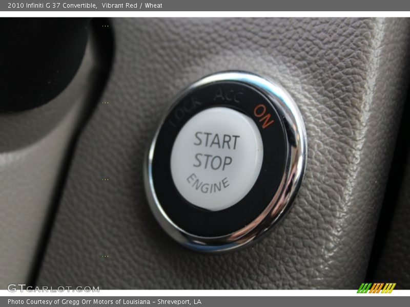 Controls of 2010 G 37 Convertible