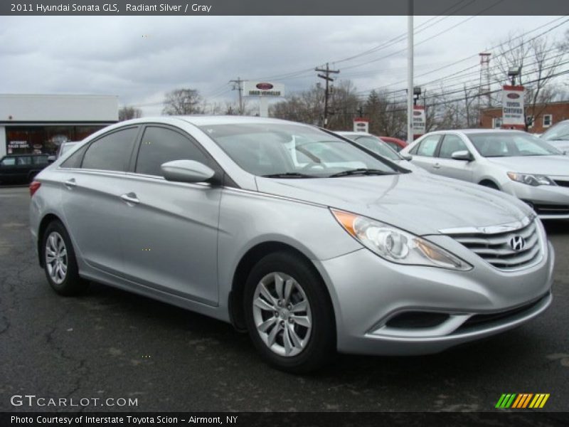 Radiant Silver / Gray 2011 Hyundai Sonata GLS