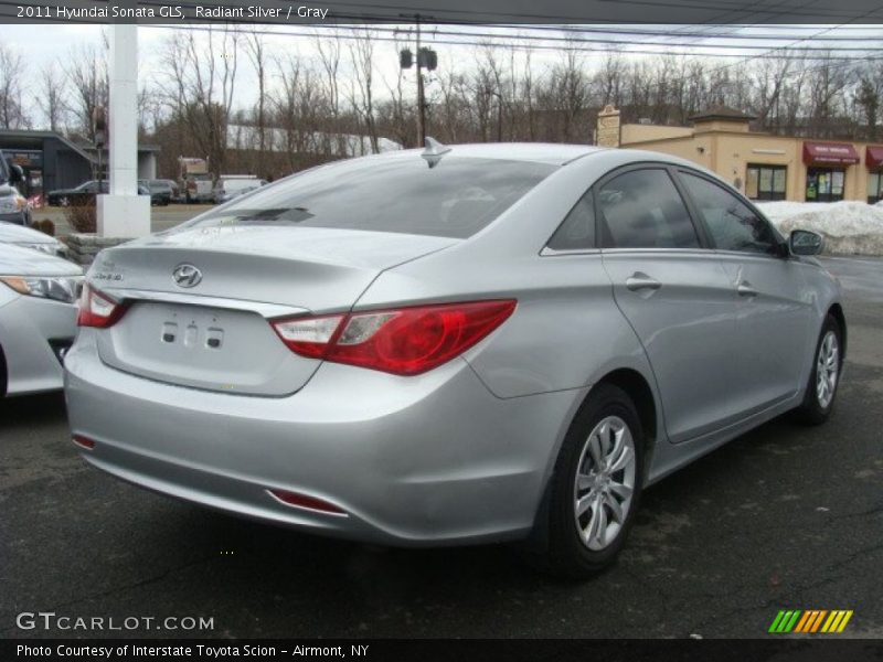 Radiant Silver / Gray 2011 Hyundai Sonata GLS