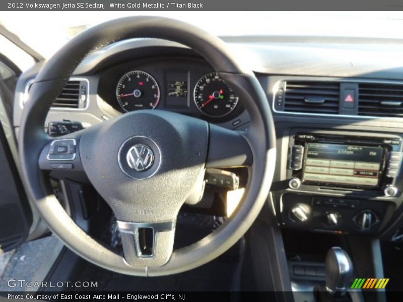 White Gold Metallic / Titan Black 2012 Volkswagen Jetta SE Sedan