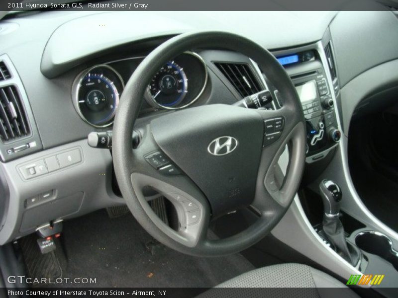 Radiant Silver / Gray 2011 Hyundai Sonata GLS