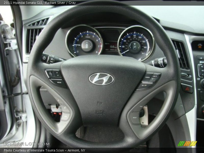 Radiant Silver / Gray 2011 Hyundai Sonata GLS
