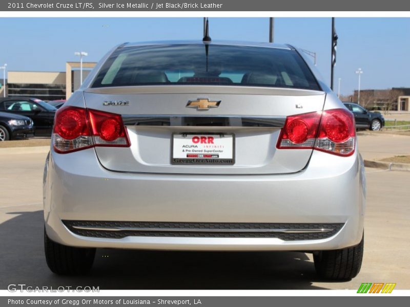 Silver Ice Metallic / Jet Black/Brick Leather 2011 Chevrolet Cruze LT/RS