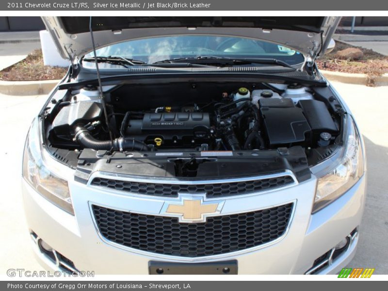 Silver Ice Metallic / Jet Black/Brick Leather 2011 Chevrolet Cruze LT/RS