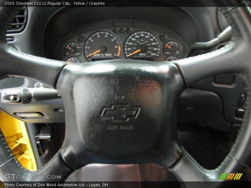 Yellow / Graphite 2003 Chevrolet S10 LS Regular Cab