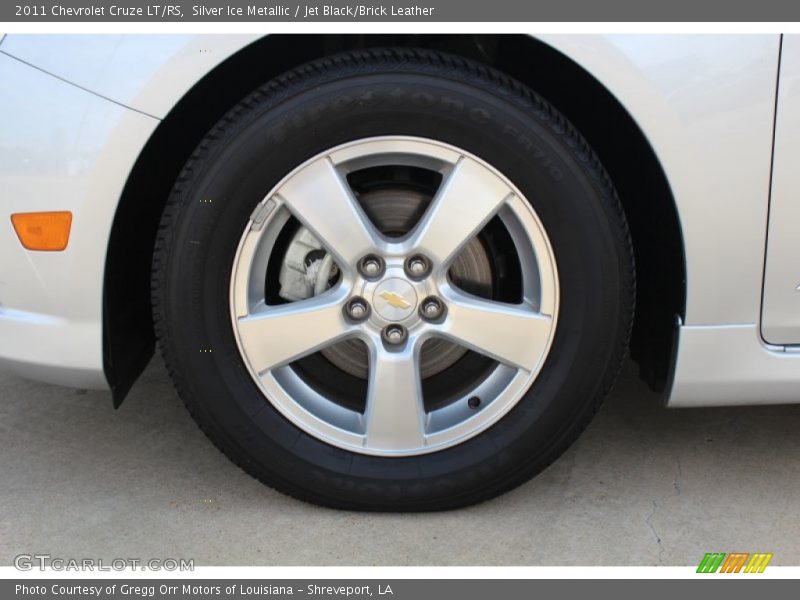 Silver Ice Metallic / Jet Black/Brick Leather 2011 Chevrolet Cruze LT/RS