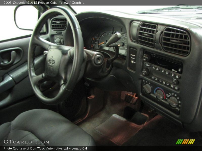 Yellow / Graphite 2003 Chevrolet S10 LS Regular Cab