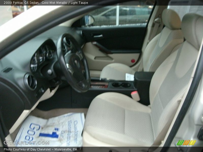 Front Seat of 2009 G6 Sedan