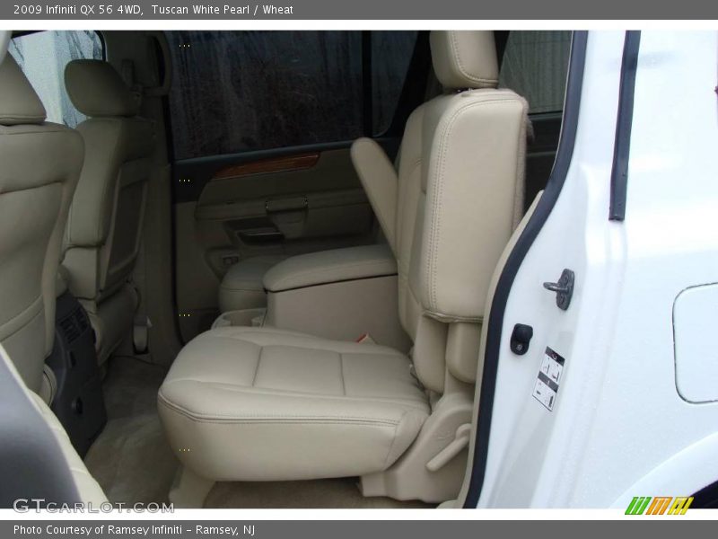 Tuscan White Pearl / Wheat 2009 Infiniti QX 56 4WD