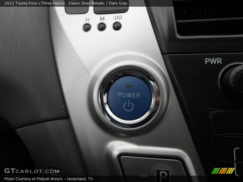 Controls of 2013 Prius v Three Hybrid