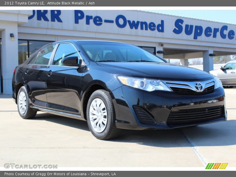 Attitude Black Metallic / Ash 2012 Toyota Camry LE