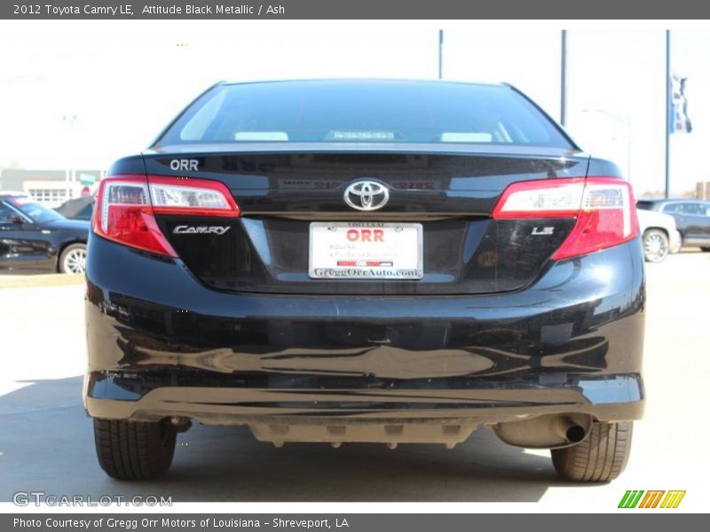 Attitude Black Metallic / Ash 2012 Toyota Camry LE
