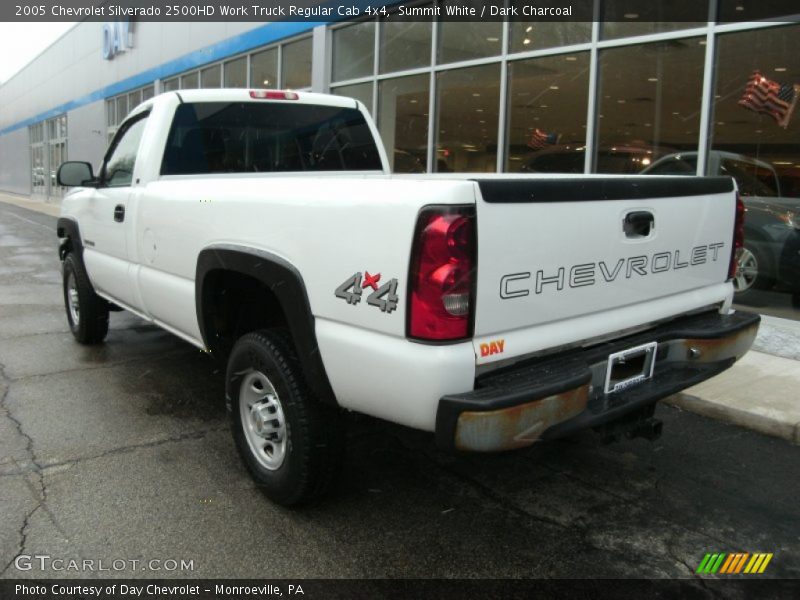 Summit White / Dark Charcoal 2005 Chevrolet Silverado 2500HD Work Truck Regular Cab 4x4