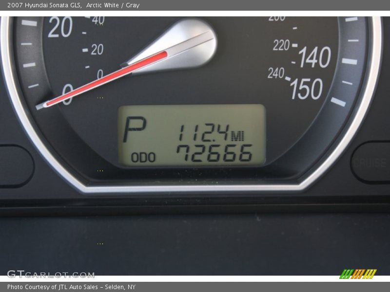 Arctic White / Gray 2007 Hyundai Sonata GLS