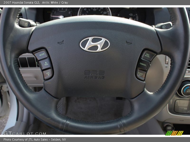 Arctic White / Gray 2007 Hyundai Sonata GLS