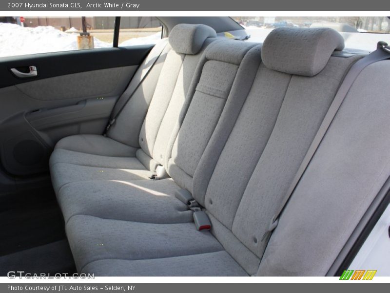 Arctic White / Gray 2007 Hyundai Sonata GLS