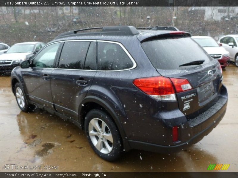 Graphite Gray Metallic / Off Black Leather 2013 Subaru Outback 2.5i Limited