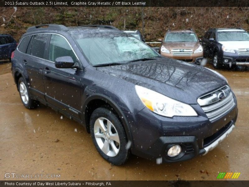 Graphite Gray Metallic / Off Black Leather 2013 Subaru Outback 2.5i Limited