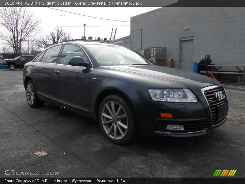 Oyster Gray Metallic / Amaretto/Black 2010 Audi A6 3.0 TFSI quattro Sedan