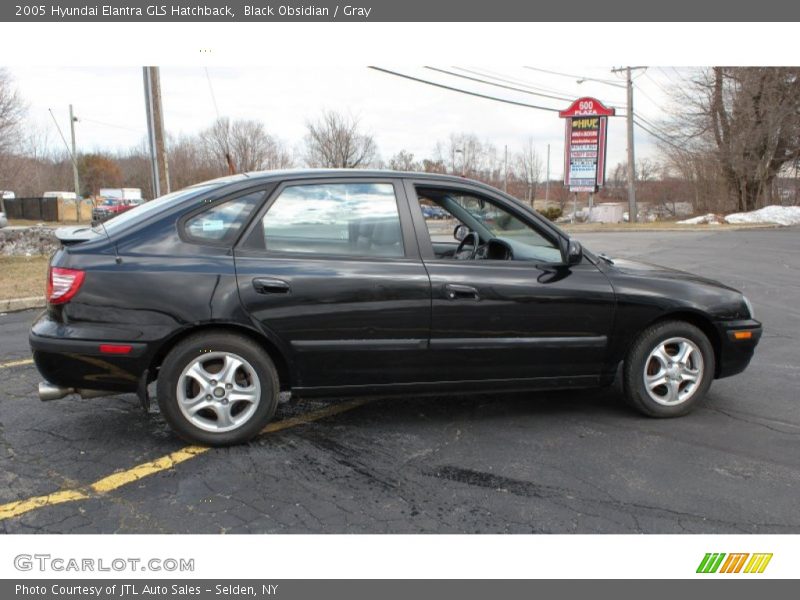 Black Obsidian / Gray 2005 Hyundai Elantra GLS Hatchback