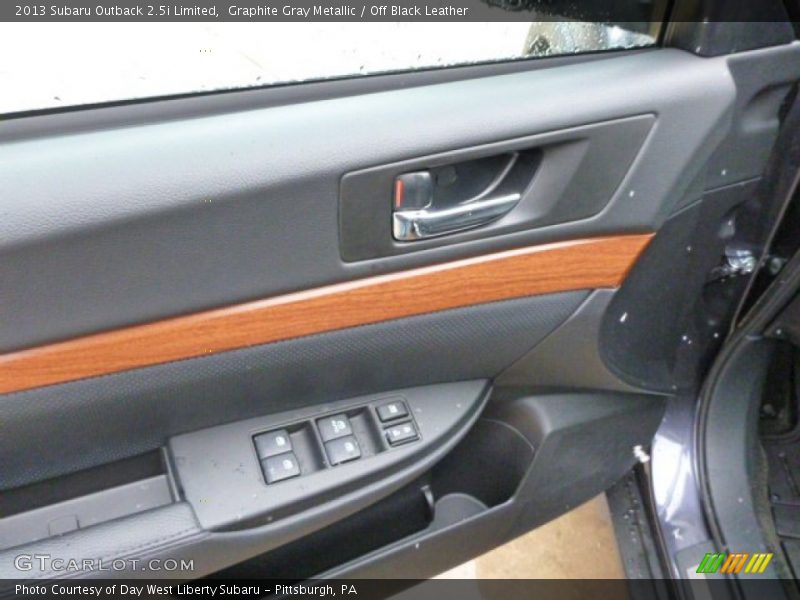 Graphite Gray Metallic / Off Black Leather 2013 Subaru Outback 2.5i Limited