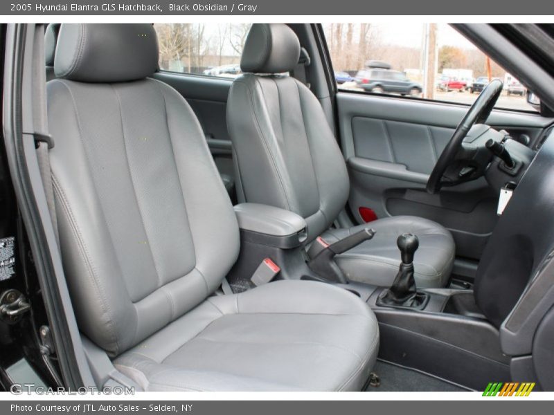 Black Obsidian / Gray 2005 Hyundai Elantra GLS Hatchback