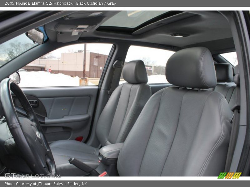 Black Obsidian / Gray 2005 Hyundai Elantra GLS Hatchback