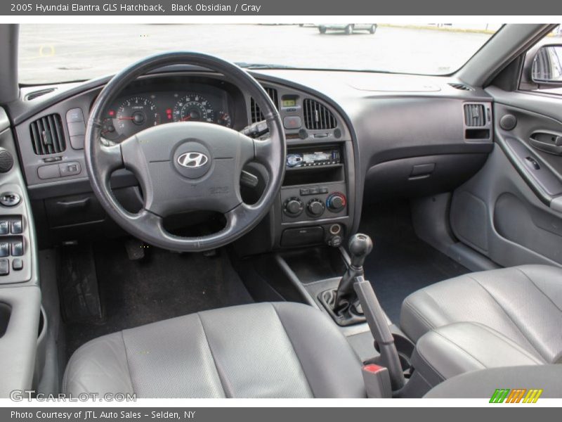 Gray Interior - 2005 Elantra GLS Hatchback 