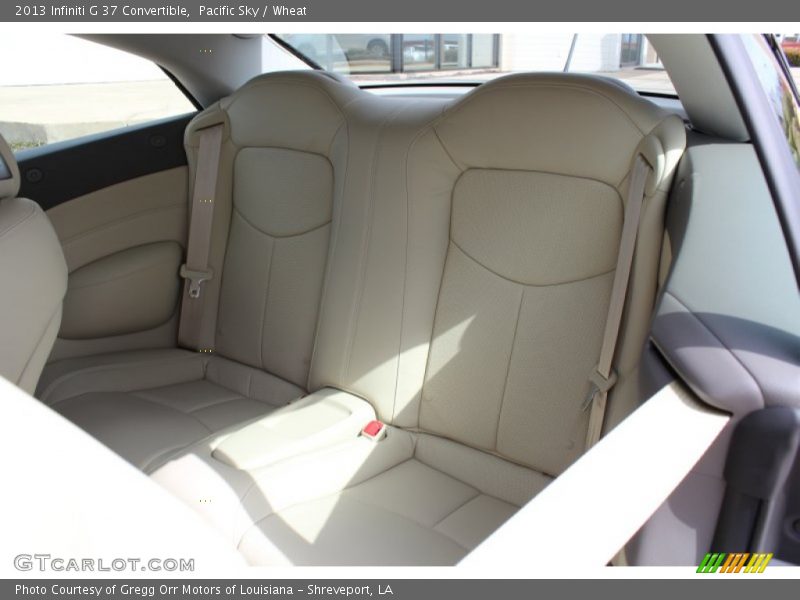 Rear Seat of 2013 G 37 Convertible