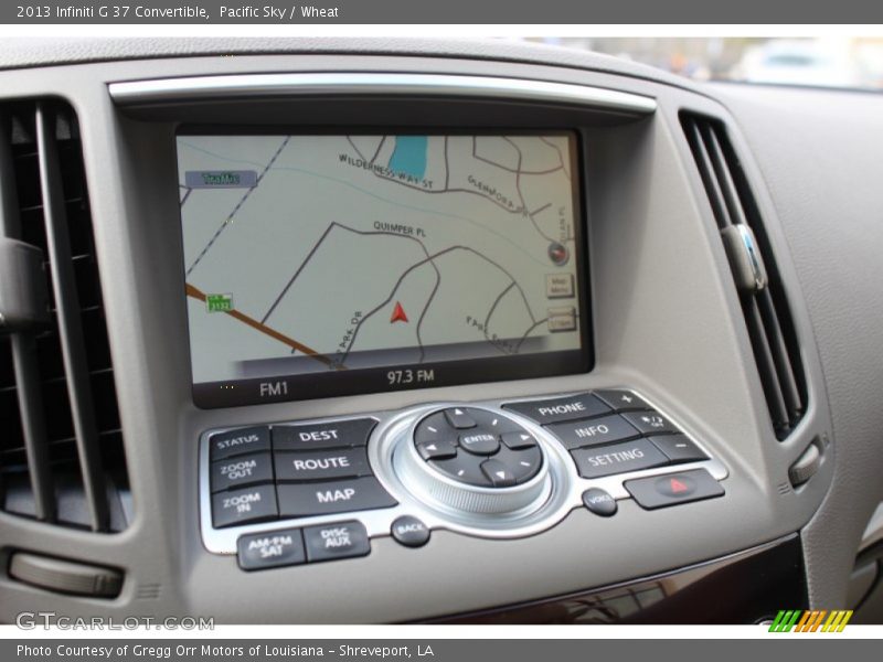 Navigation of 2013 G 37 Convertible