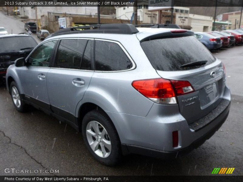 Ice Silver Metallic / Off Black Leather 2013 Subaru Outback 3.6R Limited