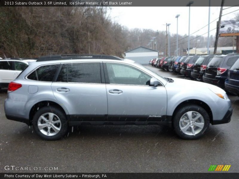 Ice Silver Metallic / Off Black Leather 2013 Subaru Outback 3.6R Limited